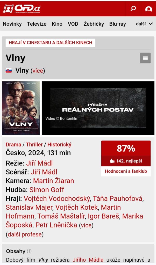 A nedělní večer zase o procento výš a tentokrát už pořadí mezi 150 nejlepšími filmy všech dob. 